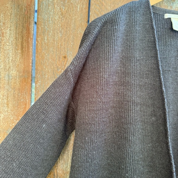 H&M Women’s Gray Sweater Basic Long Length Cardigan Size Small - Picture 3 of 13